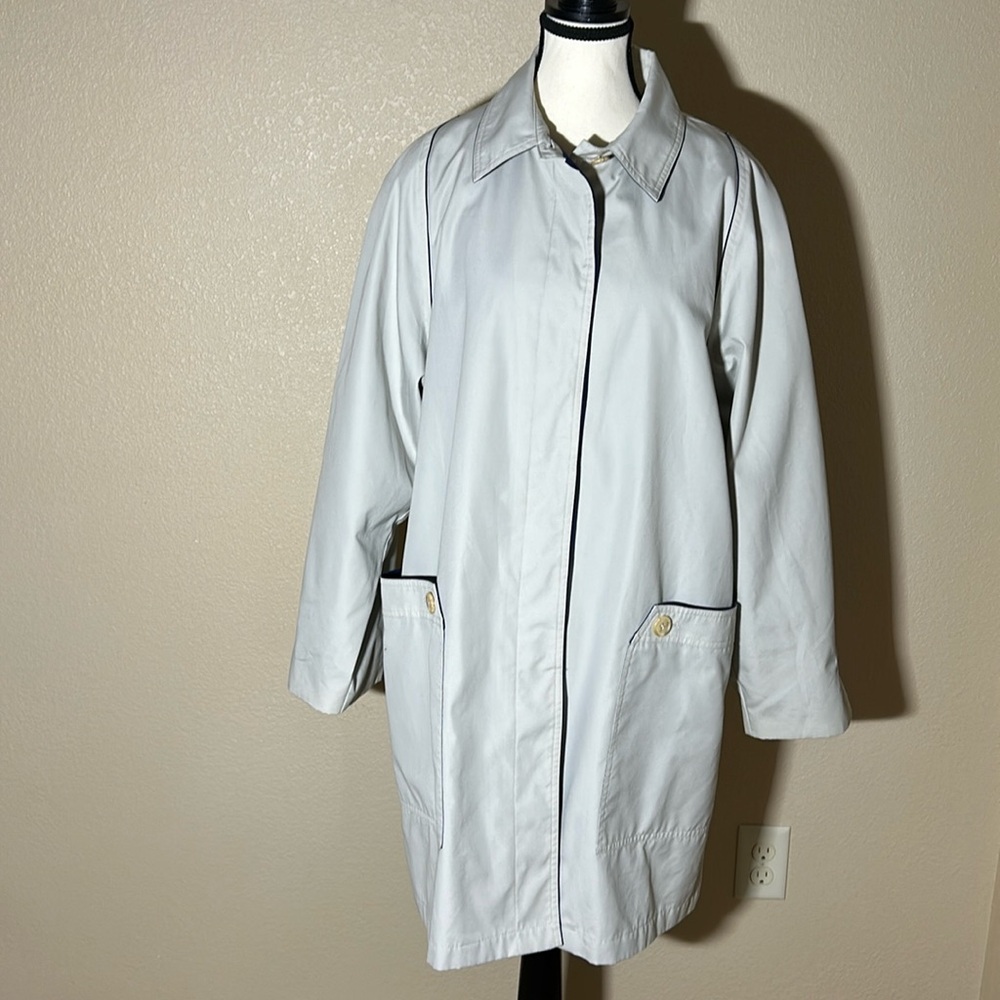 Amanda Smith Women's Beige Rain Coat Size 14